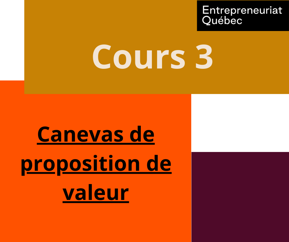 Cours 3 : Proposition de valeur 