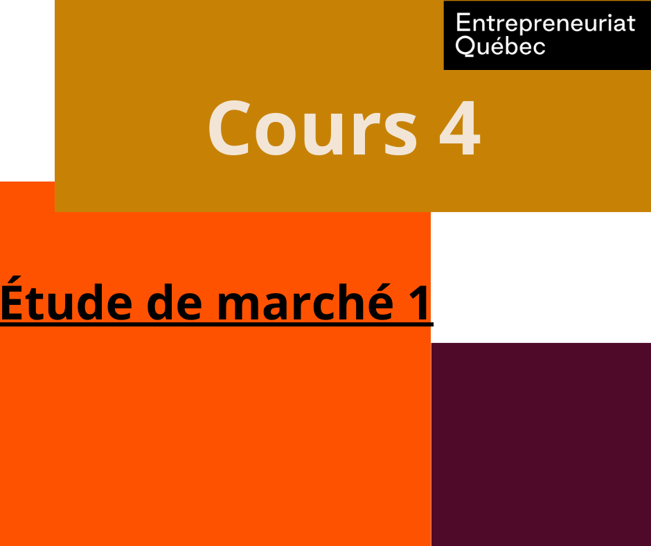 Cours 4 : Étude de marché 1