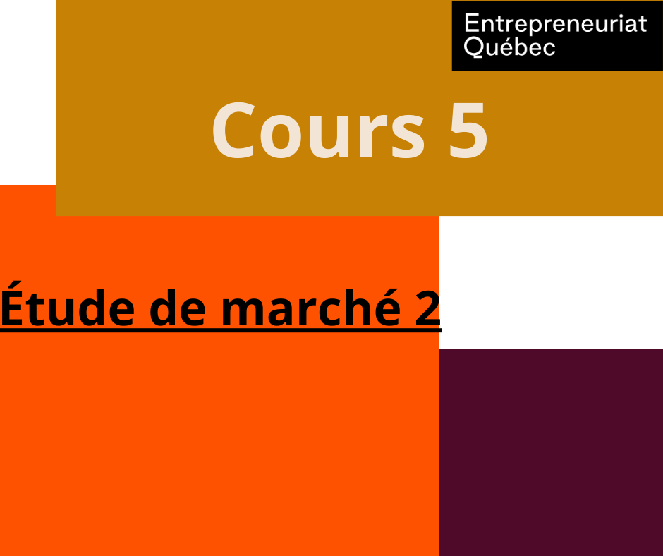 Cours 5 : Étude de marché 2