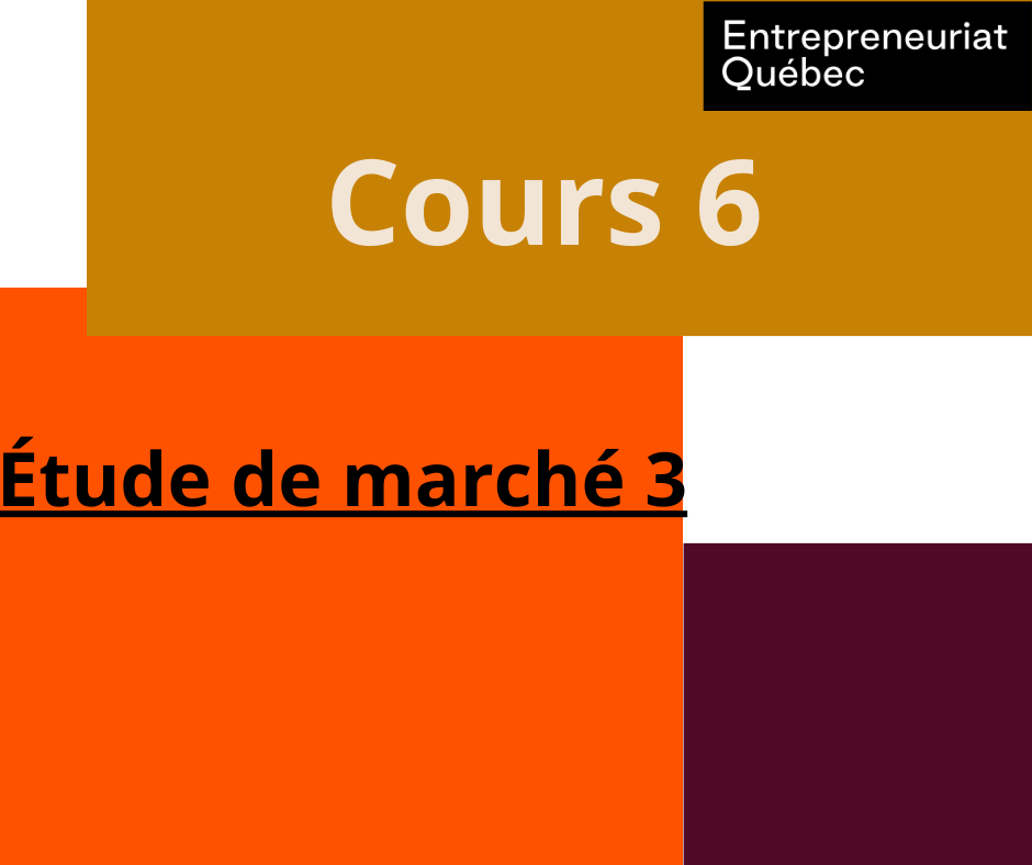 Cours 6 : Étude de marché 3