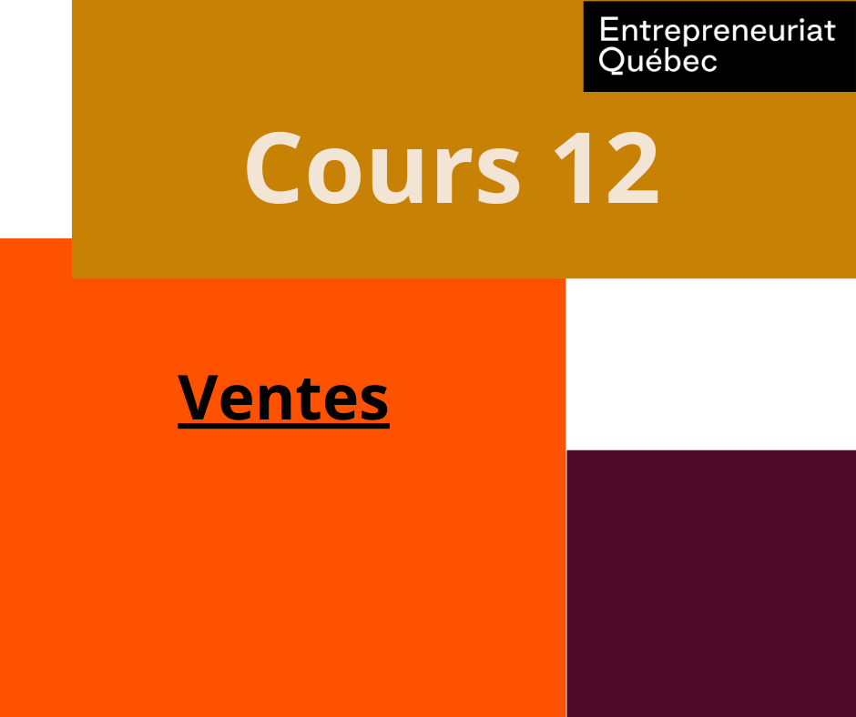 Cours 12 : Vente 